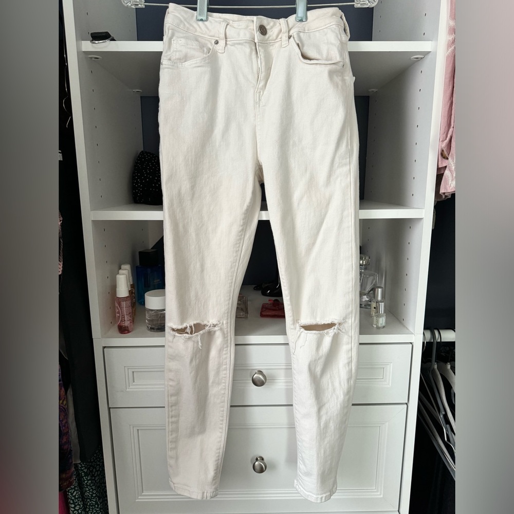Off-White ripped skinny jeans